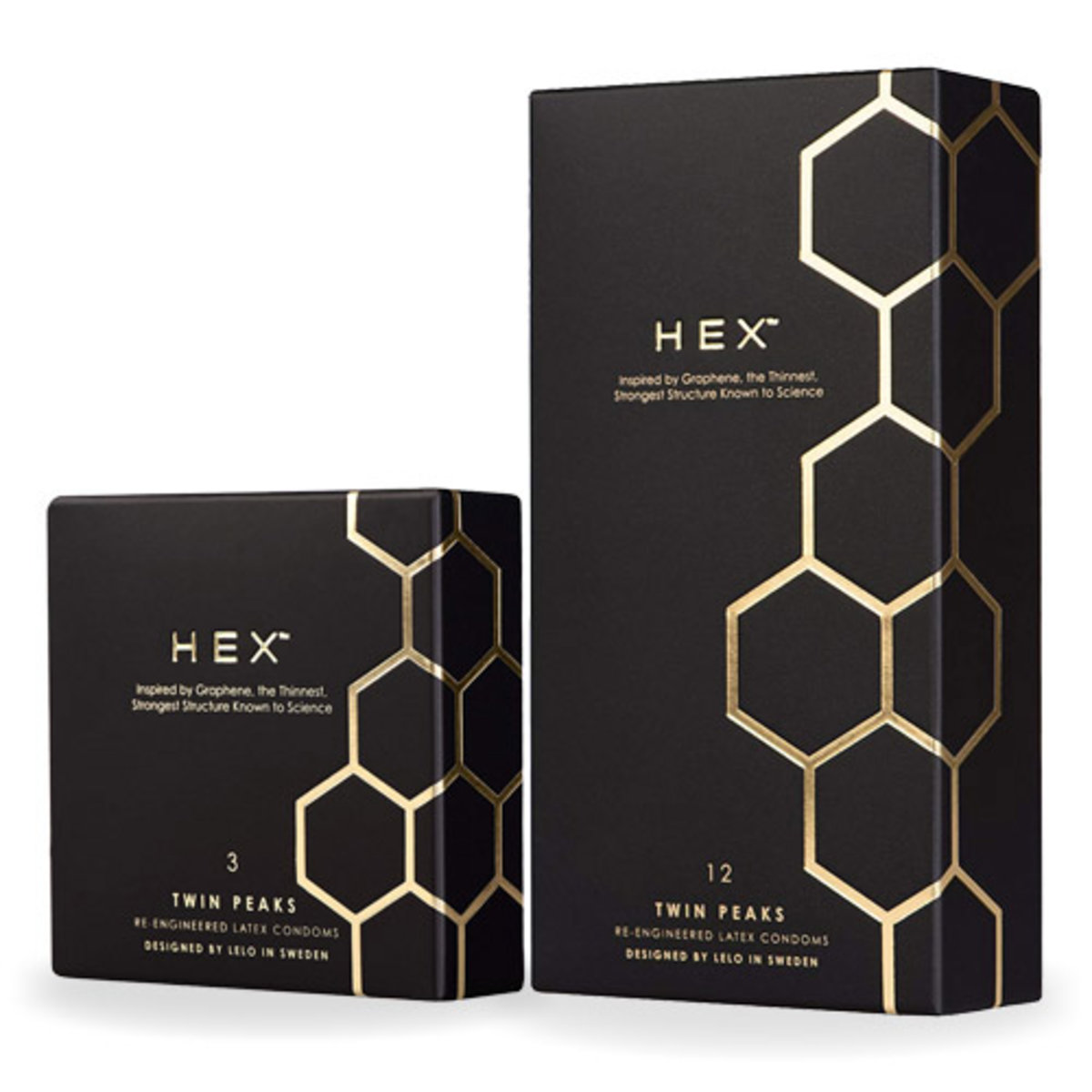 LELO HEX Condom (3PC Pack) - Twin Peaks LELO HEX Condom (3PC Pack) - Twin Peaks