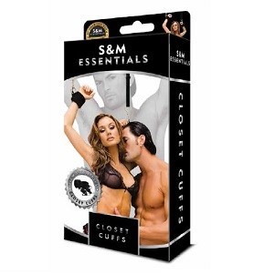 S&M Essentials．Closet Cuffs 掛門手銬 -黑色