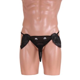 黒目が動くぞうパンツ ブラック