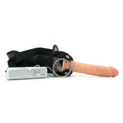 All American Whoppers Vibrating 7 Dong W Universal Harness - Flesh5