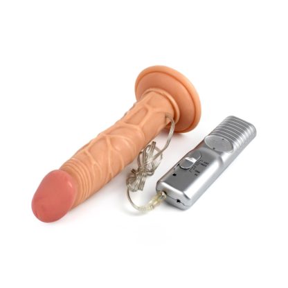 All American Whoppers Vibrating 7 Dong W Universal Harness - Flesh6