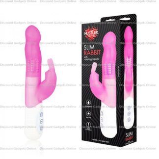 Slim Rabbit With Rotating Beads - Pink