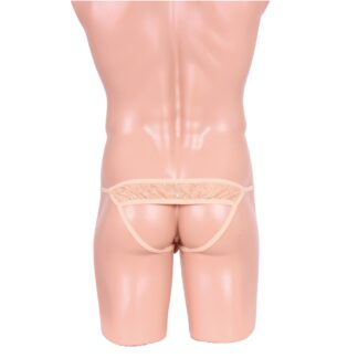 お尻丸出しレースOバック ベージュ