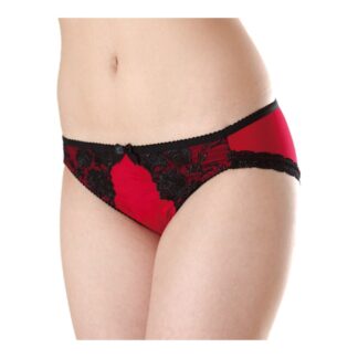 ブラックローズショーツ ディープレッド