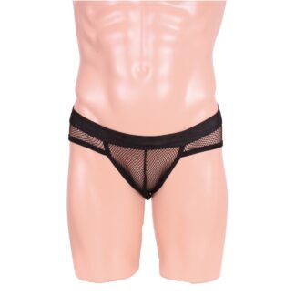 逞しさを強調メッシュフルバック ブラック