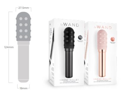 le WAND - 充電式強力震動器 GRAND BULLET 黑色5