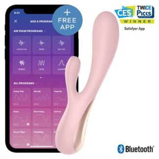 Satisfyer Mono Flex APPS遙控震動棒 粉色