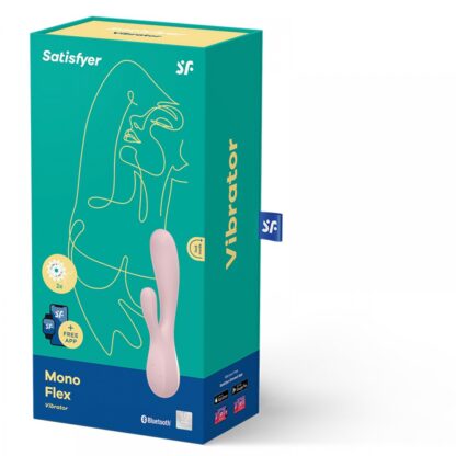 Satisfyer Mono Flex APPS遙控震動棒 粉色2