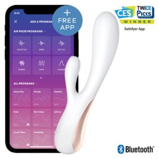 Satisfyer Mono Flex 手機遙控震動棒-白色